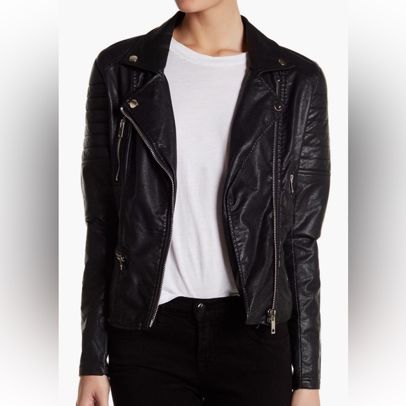 BlankNYC Leather Jacket Black - Picture 1 of 10